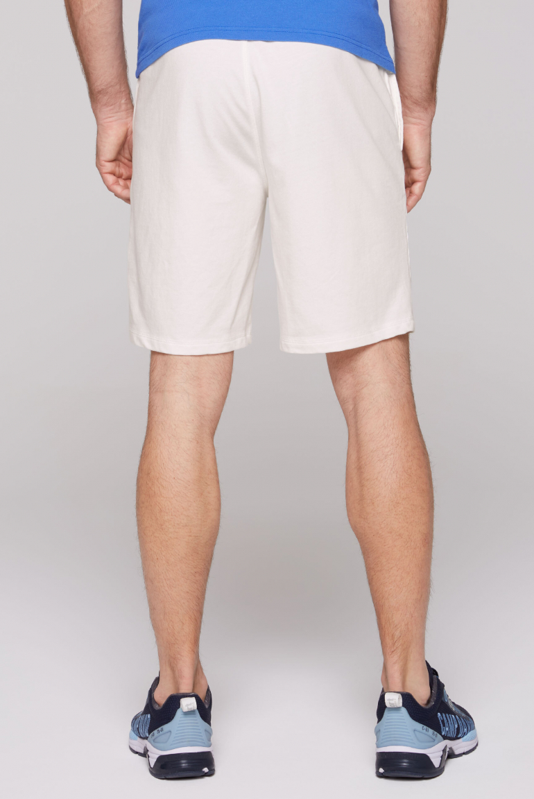 Leichte Sweatshorts mit Logo Print ivory