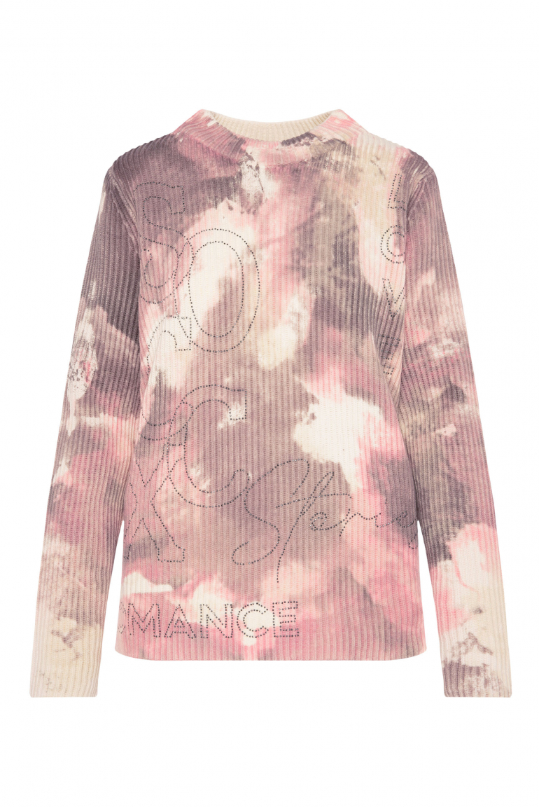 Pullover mit All Over Print lovely red