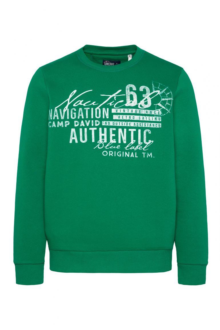 Sweatshirt mit maritimem Print college green