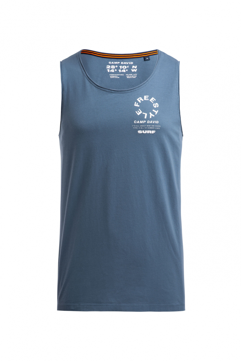 Tanktop mit Rücken-Print harbour blue