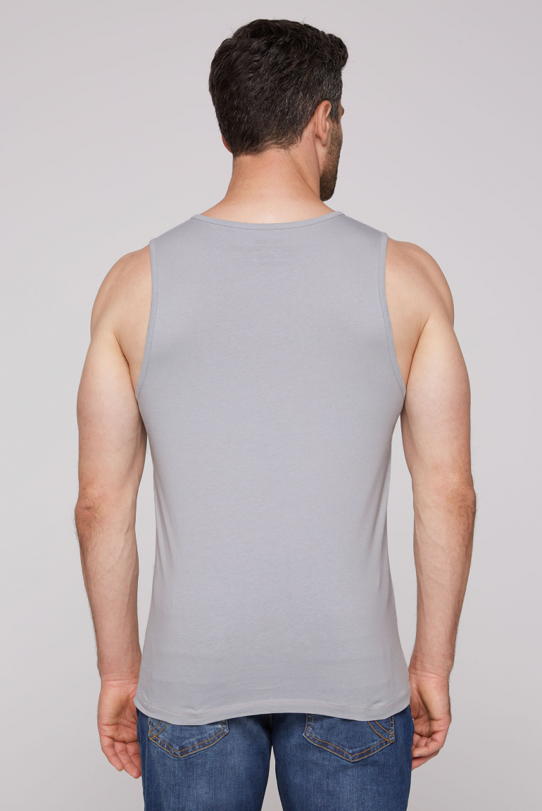 Tanktop mit Wording Print cozy blue