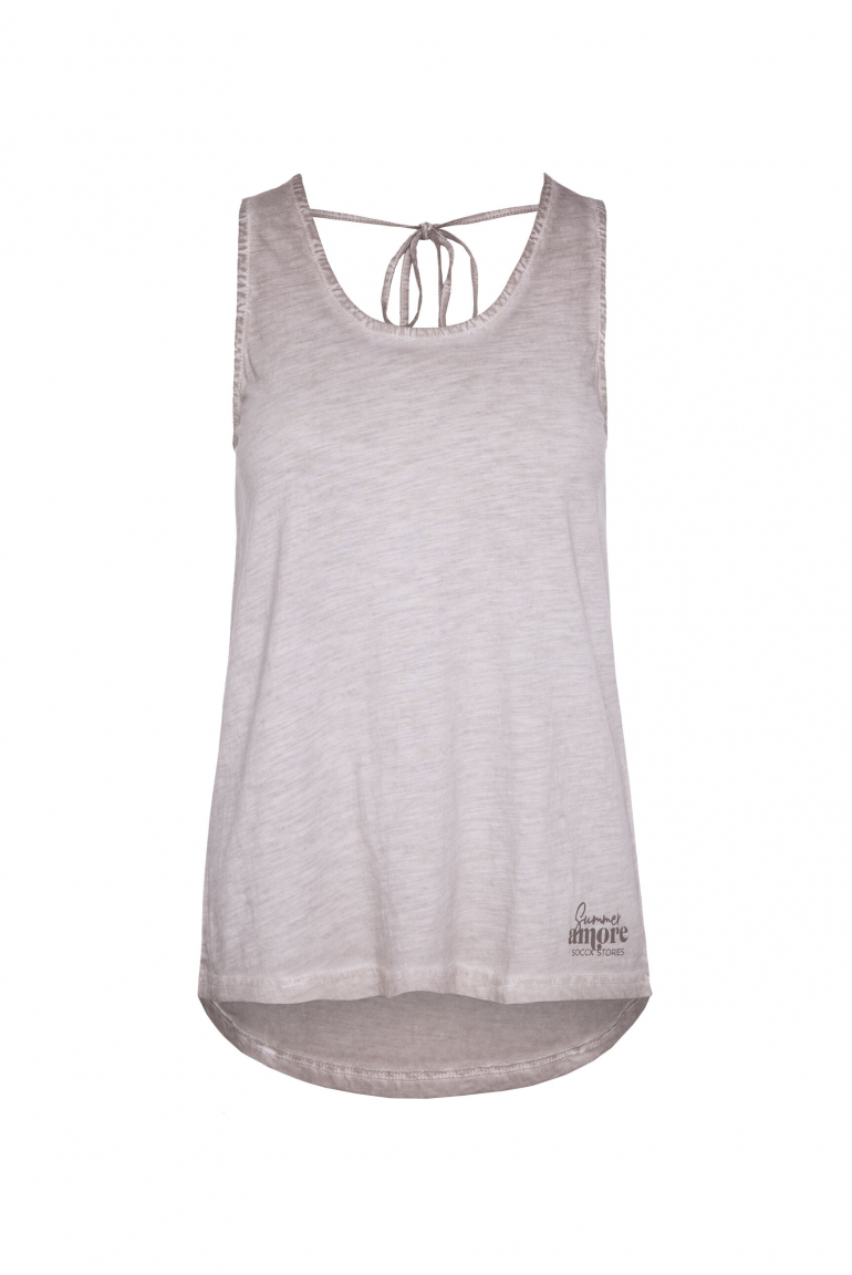 Top mit Rücken-Detail pale sand