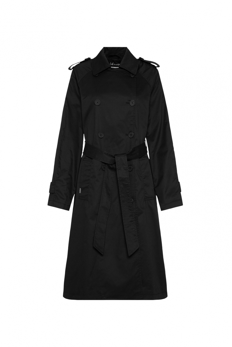 Trenchcoat mit Bindegürtel black