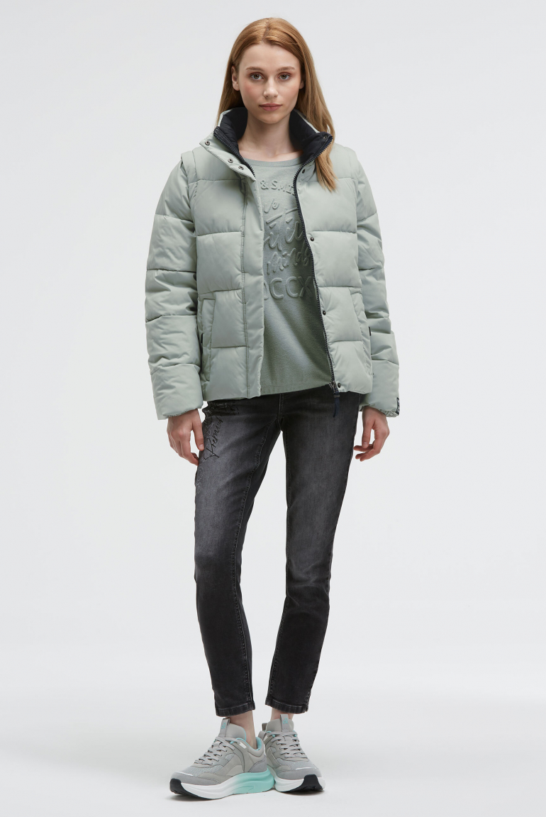 2-in-1 Steppjacke und Weste