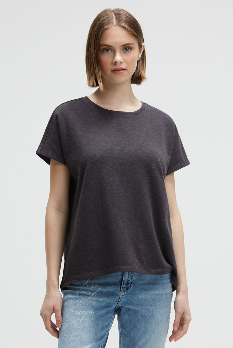 Ärmelloses Oversized Shirt mit Label Print