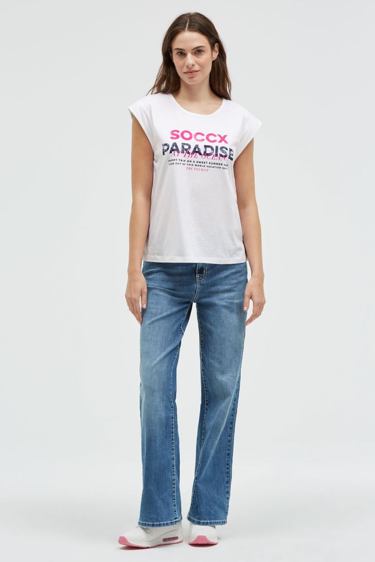 Ärmelloses Shirt mit Logo Prints
