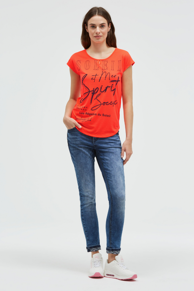 Ärmelloses Shirt mit Wording Print