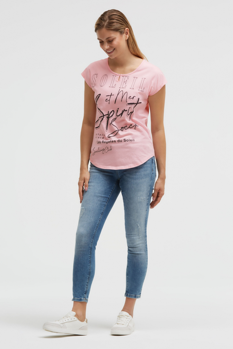 Ärmelloses Shirt mit Wording Print