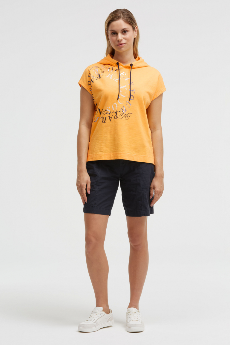 Ärmelloses Sweatshirt mit Kapuze und Artwork