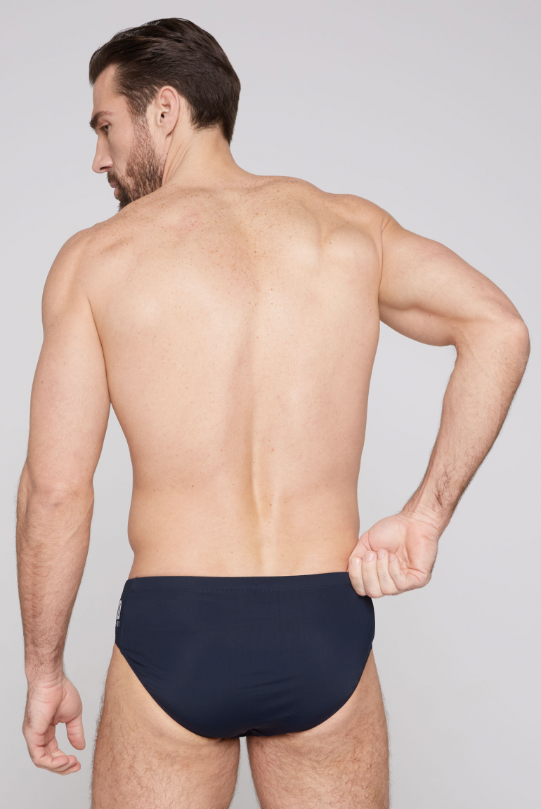 Badeslip mit Logo Print