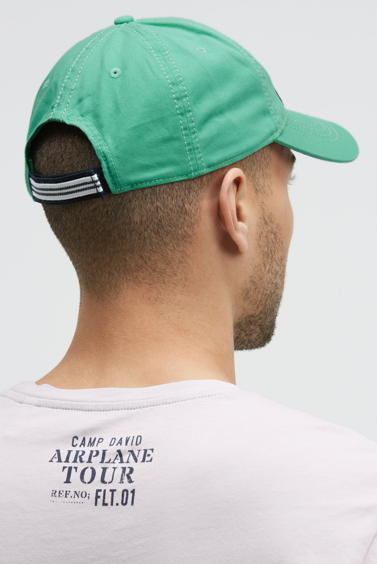 Base Cap Stone Washed mit Logo-Stickerei und Prints