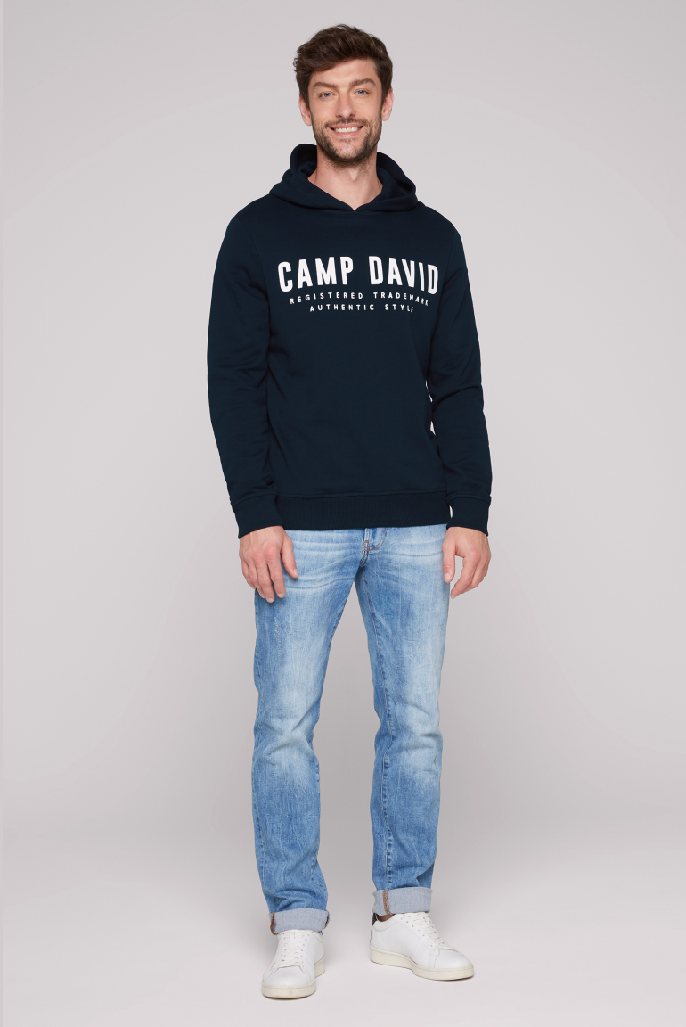Basic Hoodie mit Logo Print