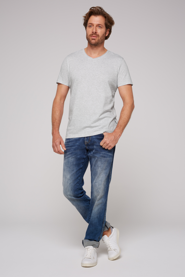 Basic T-Shirt V-Neck 2er-Pack