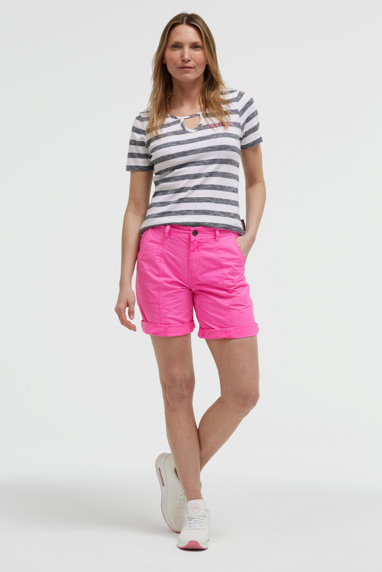 Bermudashorts mit Zip Fly