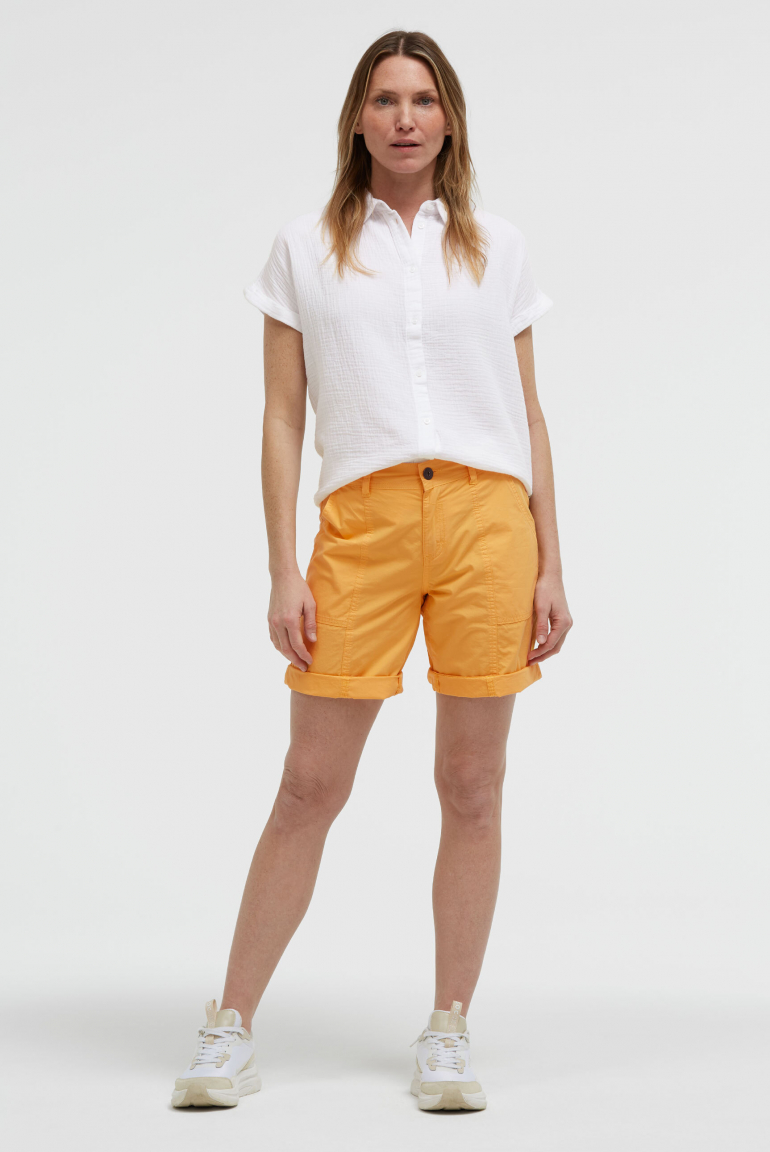 Bermudashorts mit Zip Fly