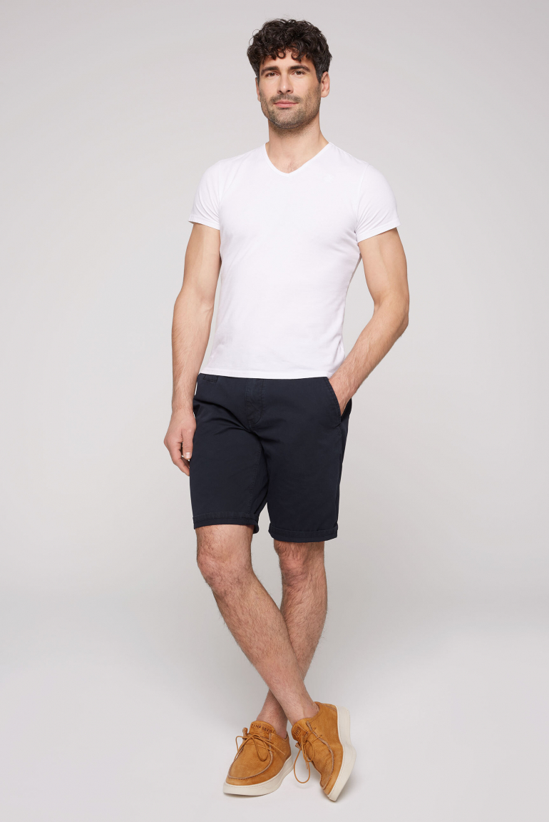 Chino Shorts mit Turn-Up-Saum
