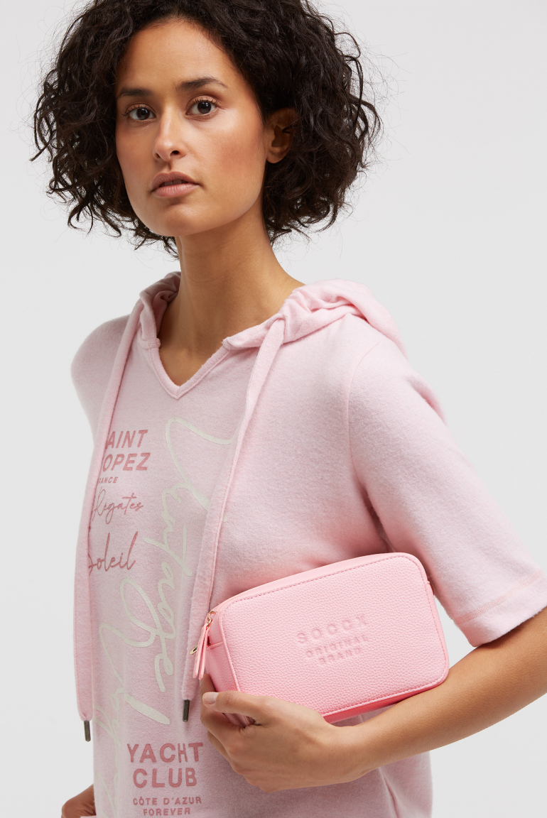 Crossbody Bag mit Logo und Intarsia-Webriemen