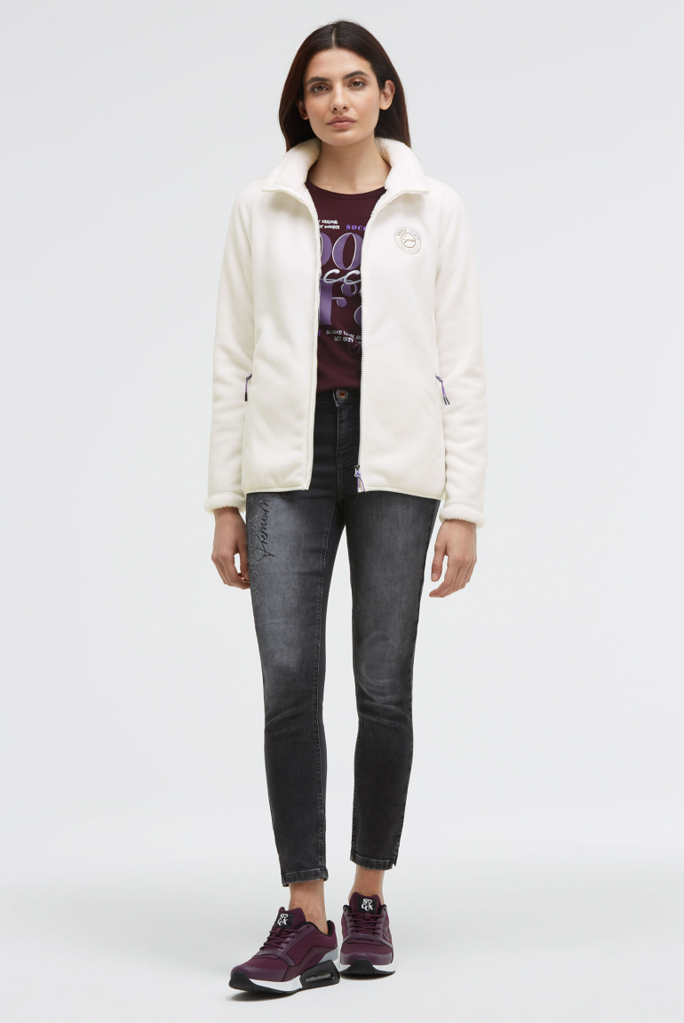 Fleecejacke im Sherpa-Look