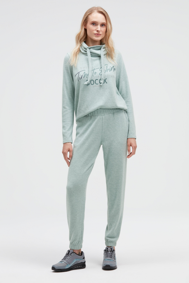 Jogpants aus Flauschstrick