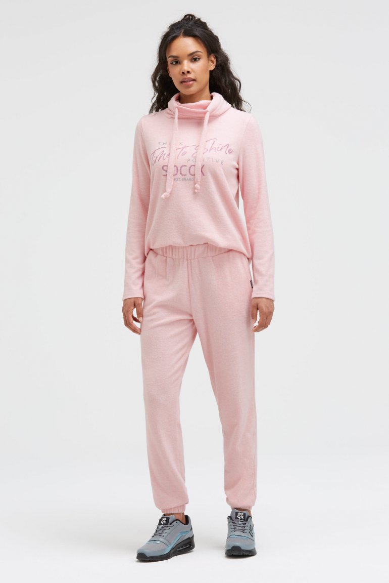 Jogpants aus Flauschstrick