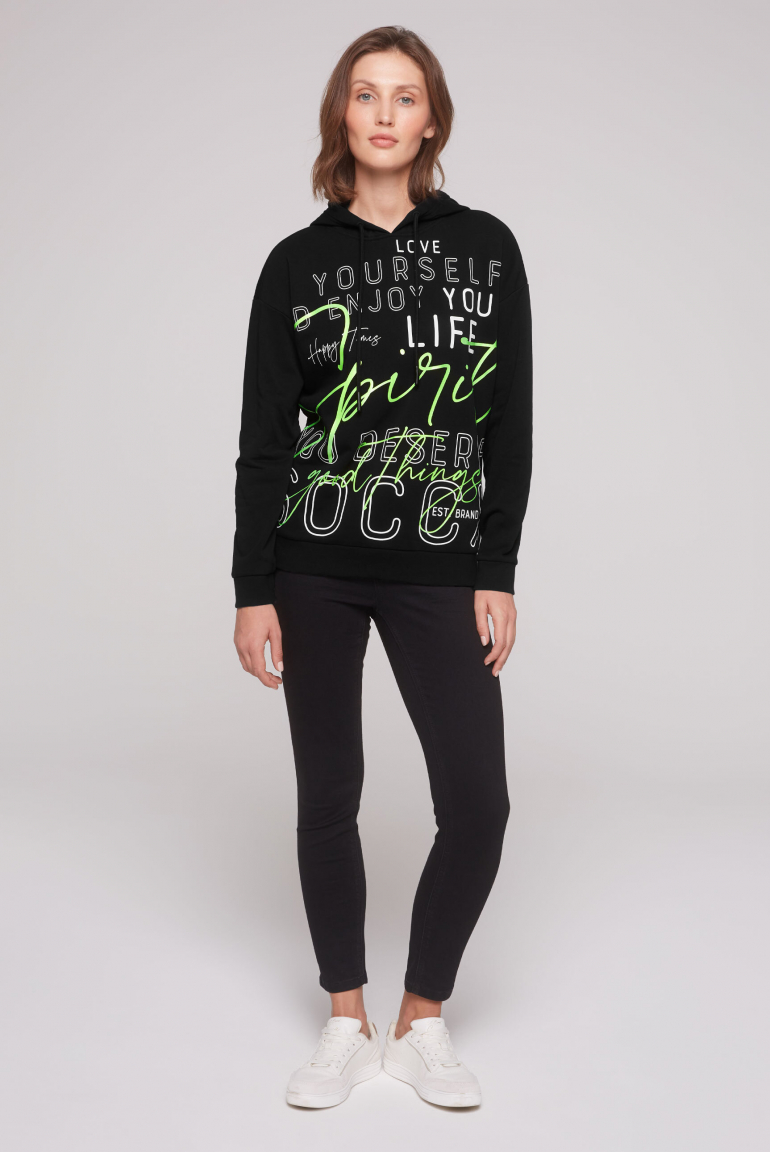 Kapuzensweatshirt mit XL-Wording