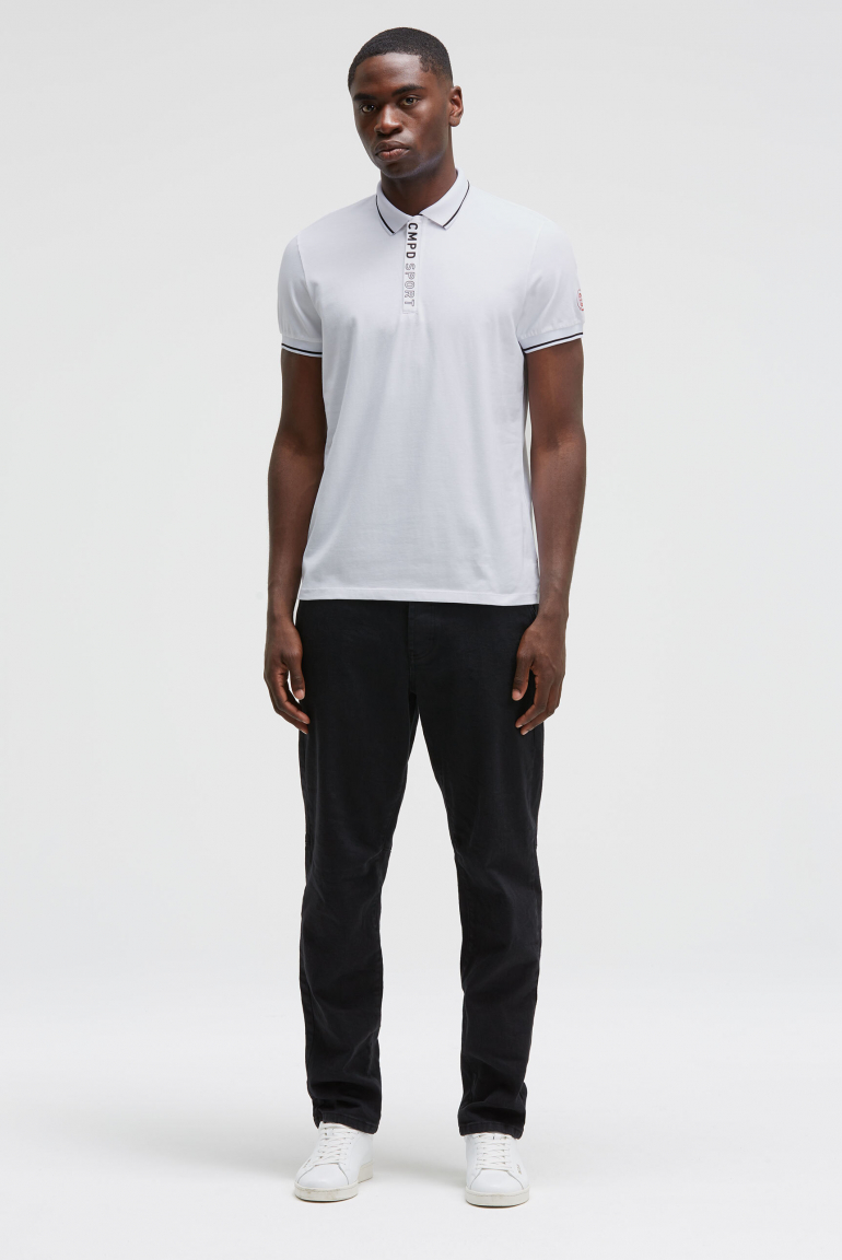 Kurzarmpolo mit Rücken-Artwork