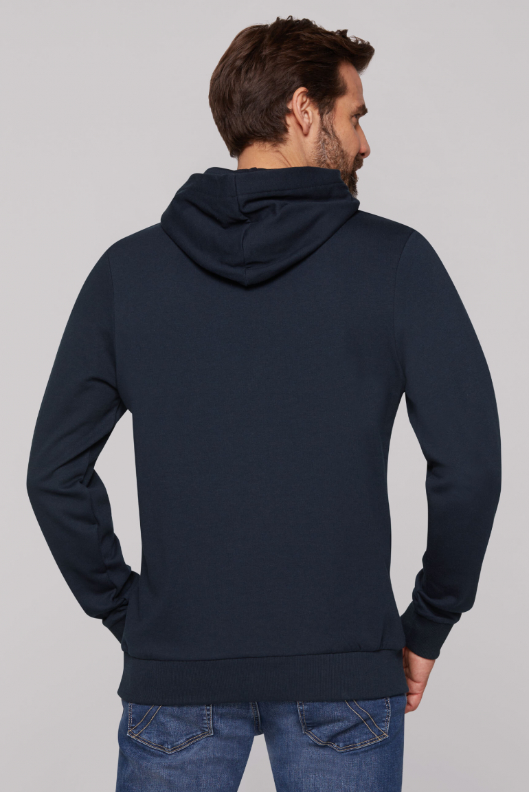 Leichter Hoodie mit Label Print