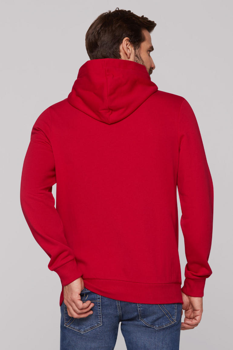 Leichter Hoodie mit Label Print