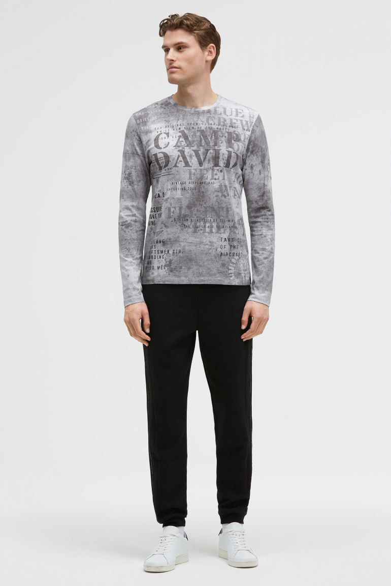 Longsleeve mit All Over Print