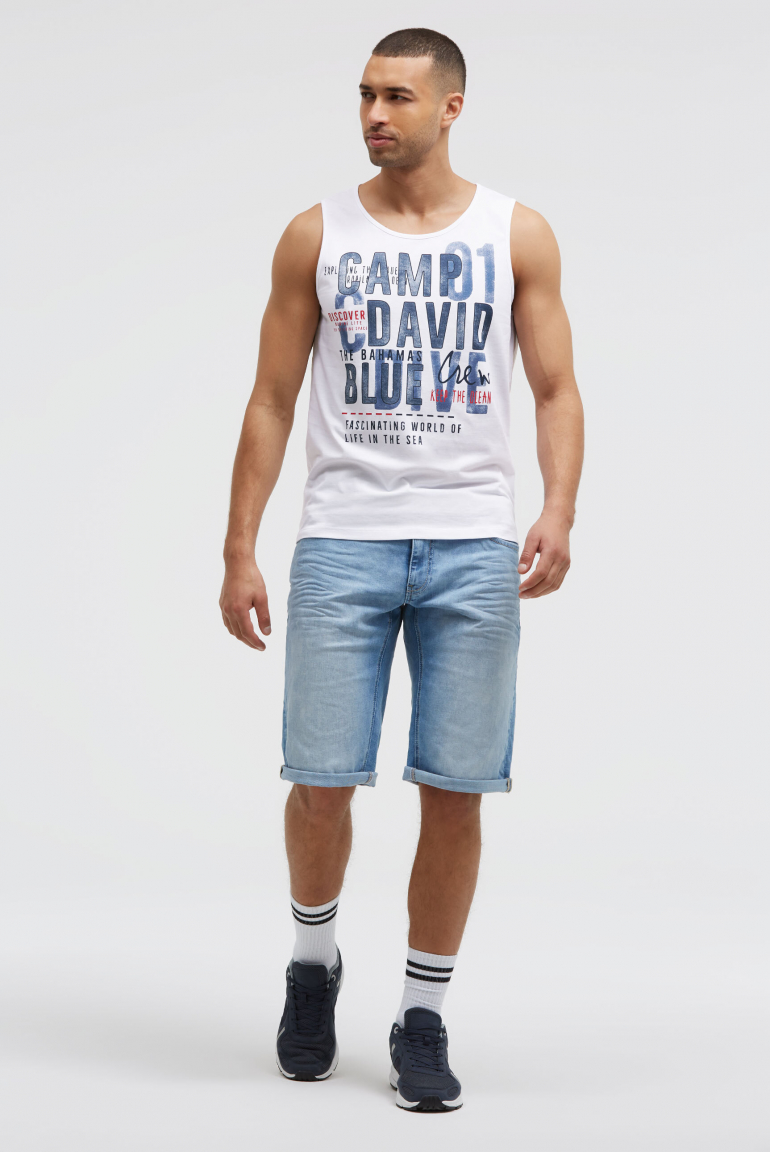Muskelshirt mit Logo Prints