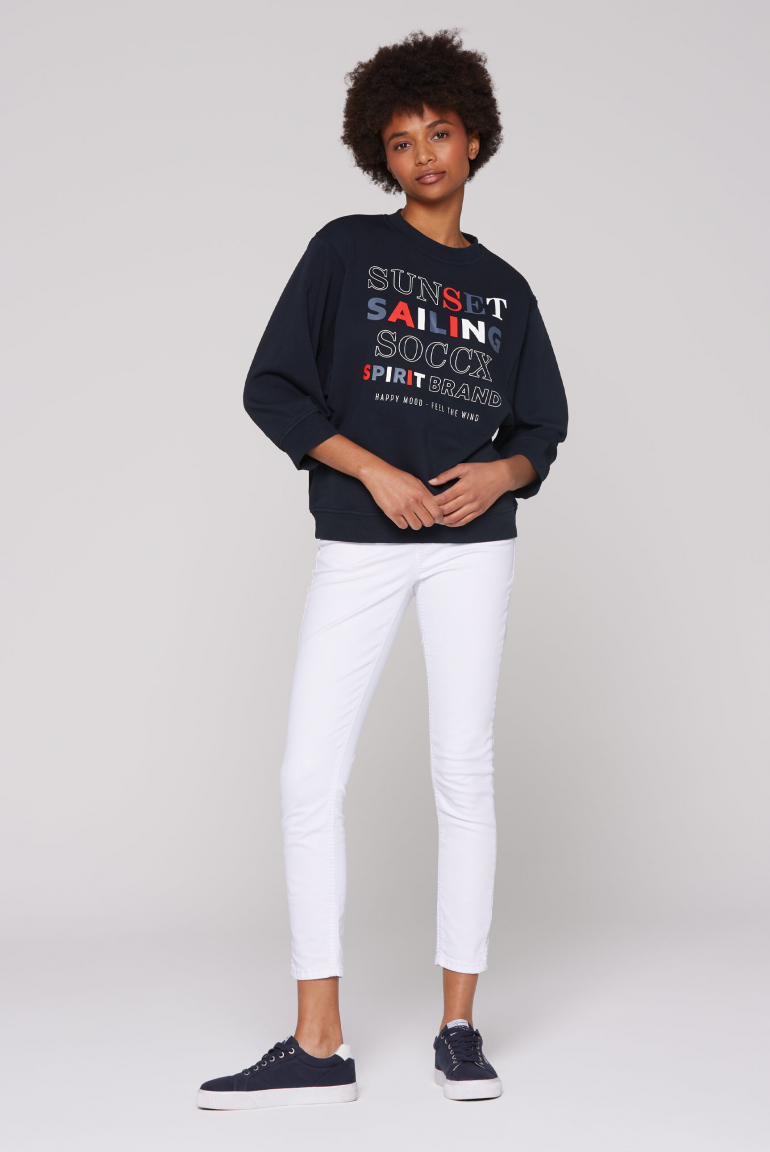 Oversized-Sweatshirt mit besonderer Ärmelweite