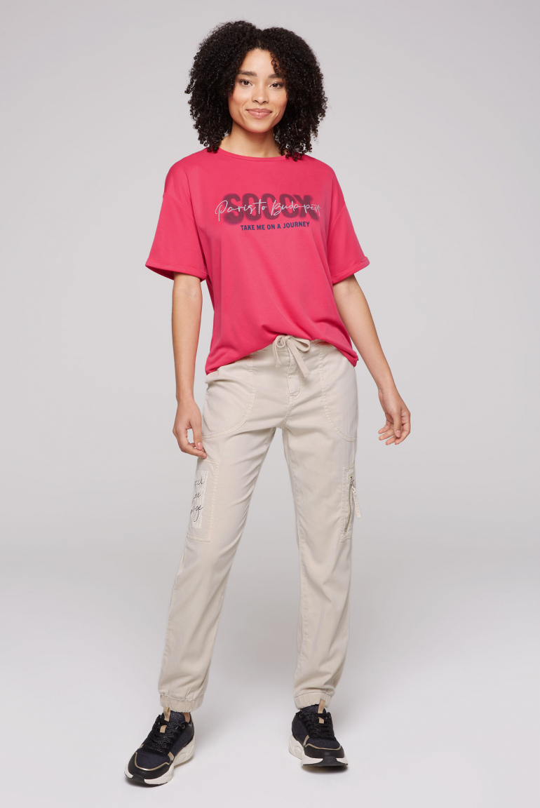 Oversized T-Shirt mit Logo Artwork