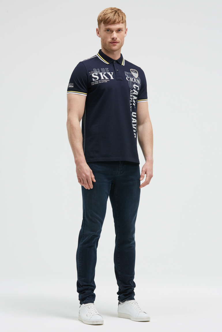 Poloshirt aus Pikee mit Logo Artworks