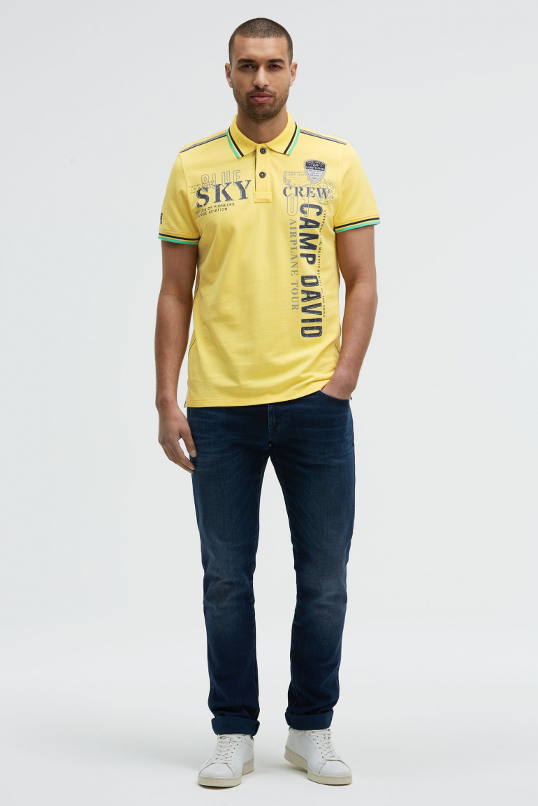 Poloshirt aus Pikee mit Logo Artworks