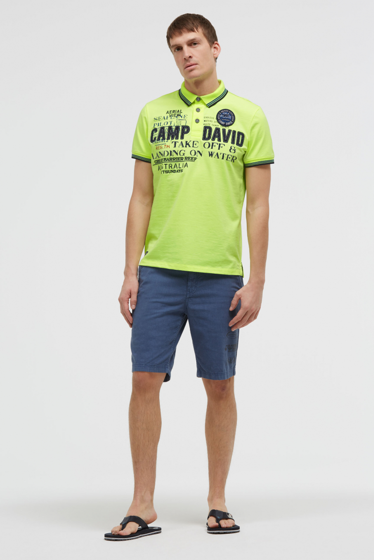 Poloshirt Kurzarm mit Logo-Applikationen