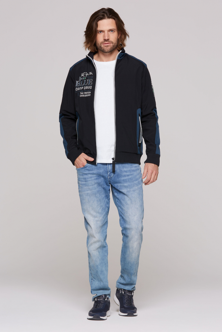 Softshelljacke mit Colour-Blocking