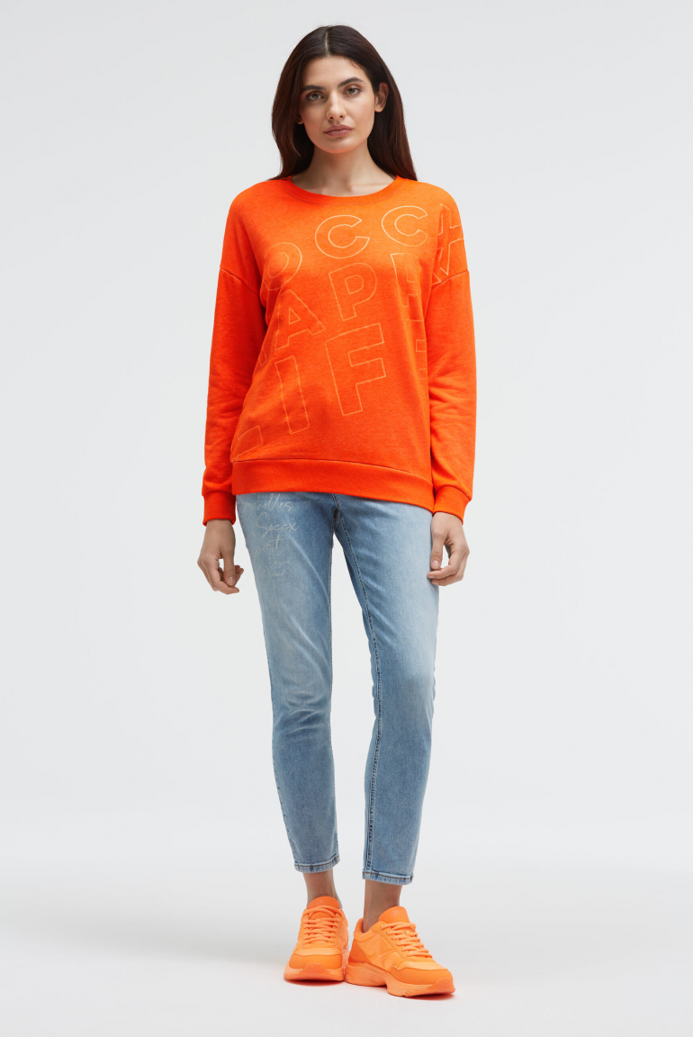 Sweatshirt mit Glitter Artwork