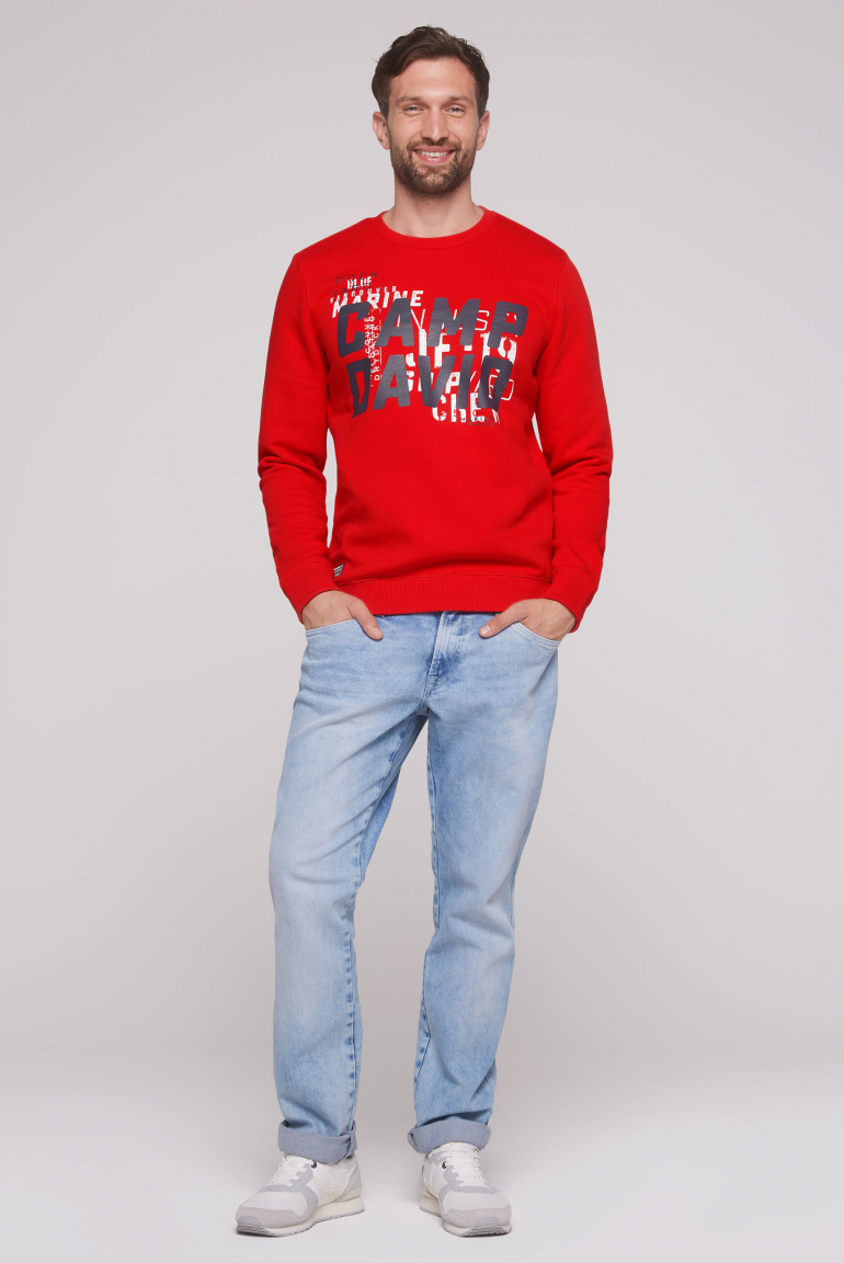 Sweatshirt mit Logo Print