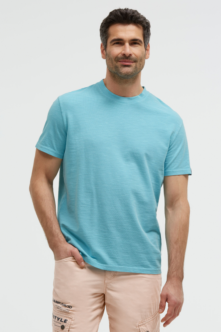 T-Shirt aus Slub-Pikee mit Back-Artwork