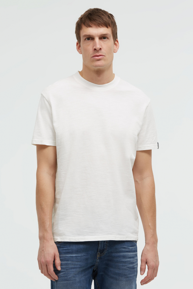T-Shirt aus Slub-Pikee mit Back-Artwork