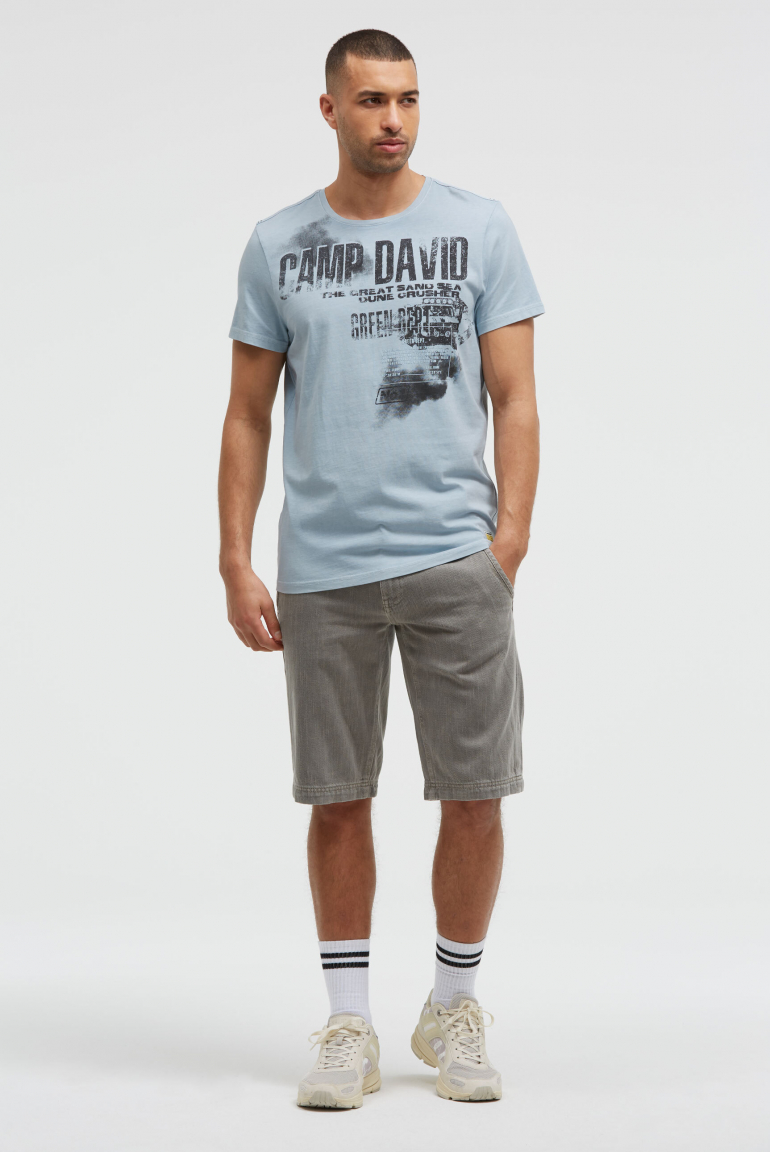 T-Shirt mit Photo- und Rubber-Print