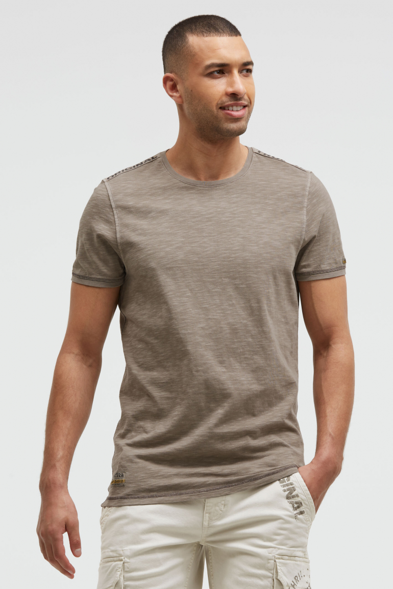 T-Shirt mit Tapes und Rücken-Print