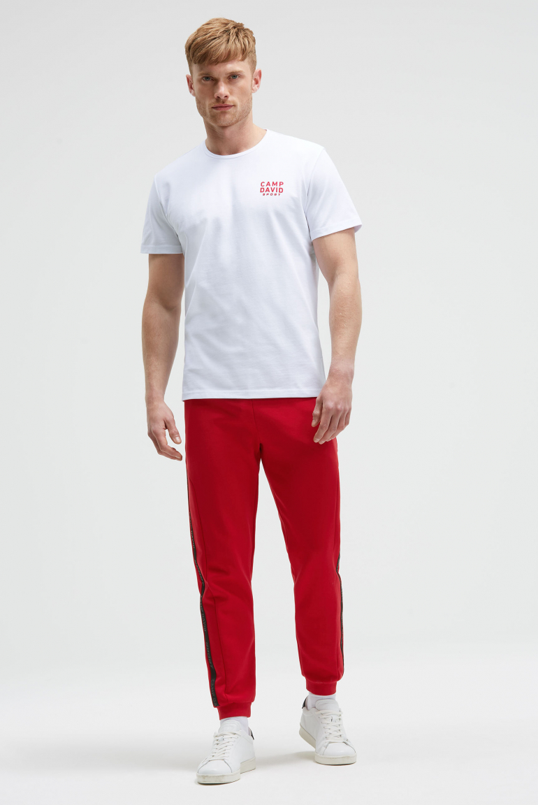 T-Shirt Rundhals aus Baumwoll-Pikee