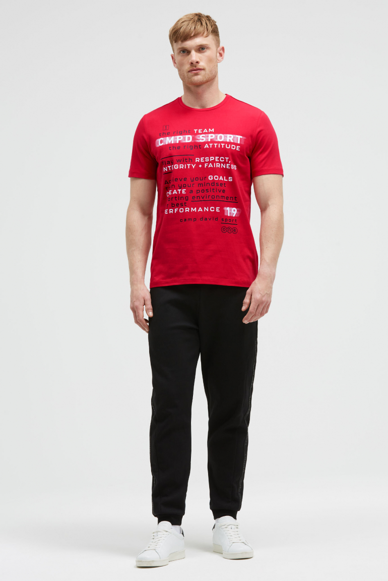 T-Shirt Rundhals mit Logo Artwork