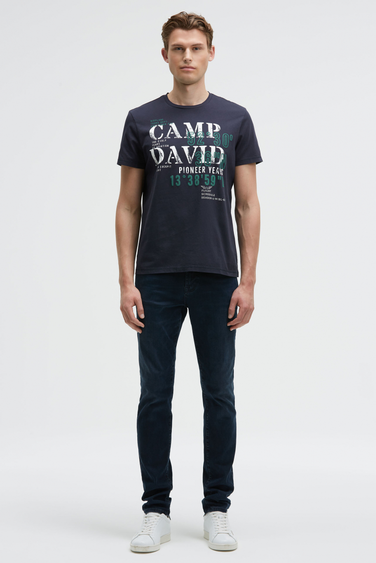 T-Shirt Rundhals mit Puffprint