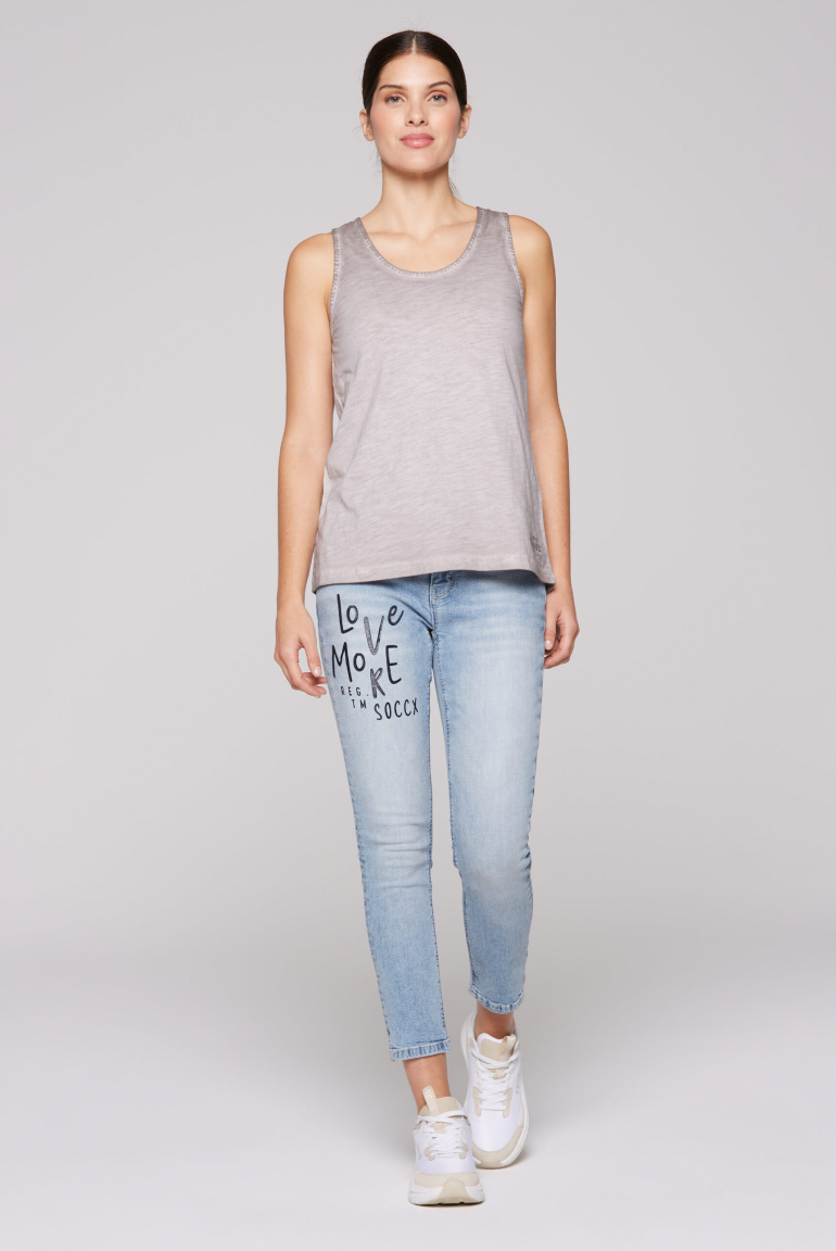 Top mit Rücken-Detail