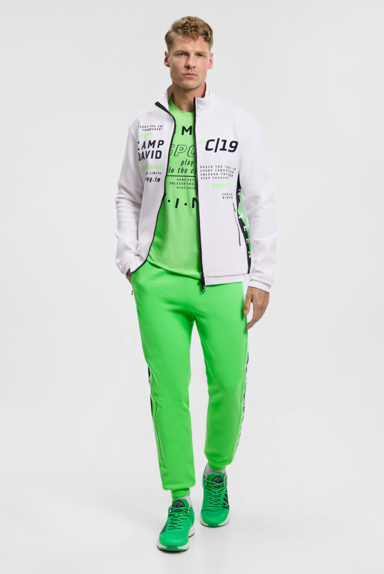 Trainingsjacke aus Interlock mit Logo Artworks