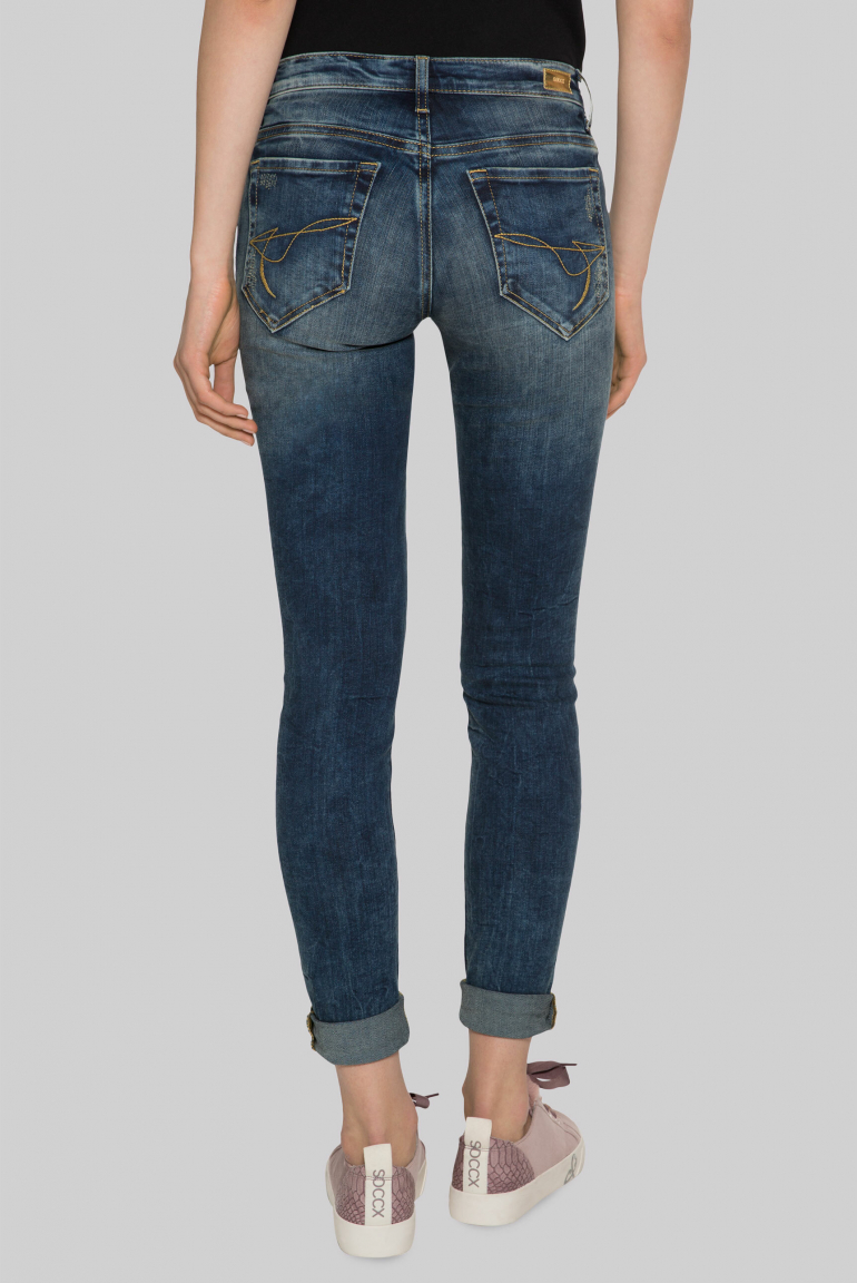 Vintage Jeans HE:DI mit Destroy-Effekten Slim Fit