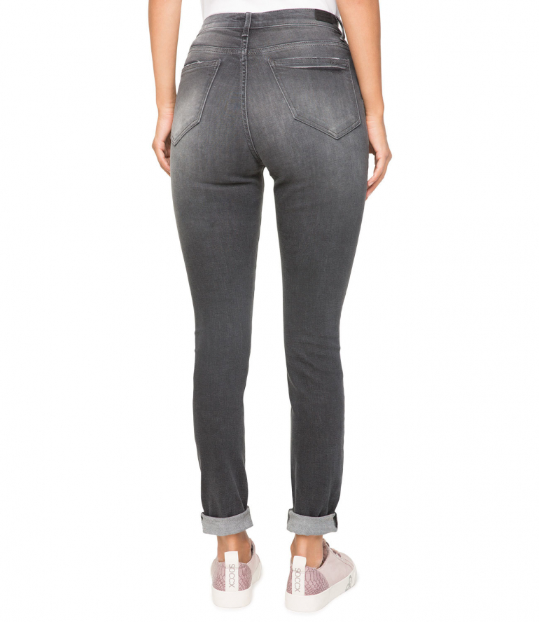 Vintage Jeans mit hohem Bund, Slim Fit