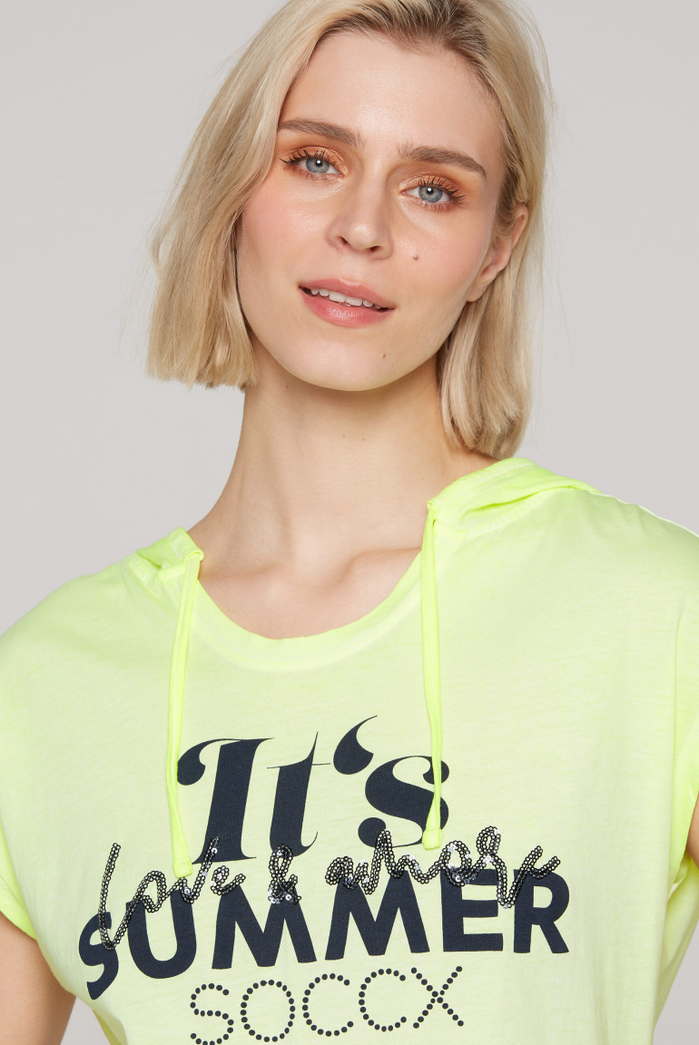 Ärmelloses Kapuzenshirt mit Artwork